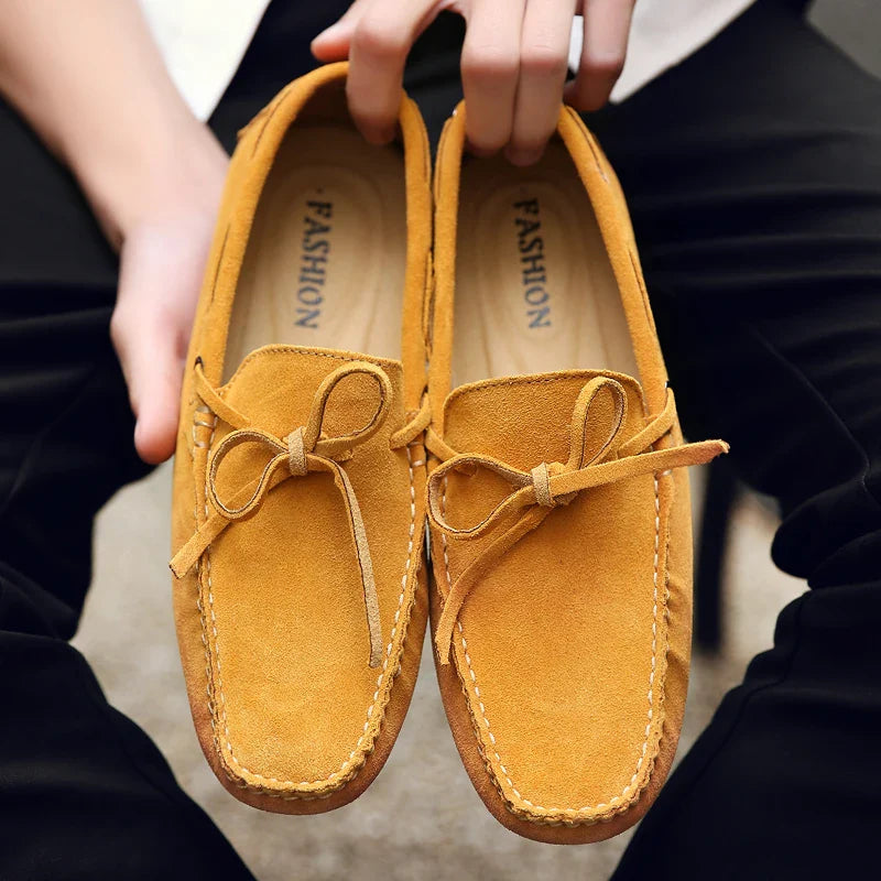 Lässige Wildleder-Sommer Slipper