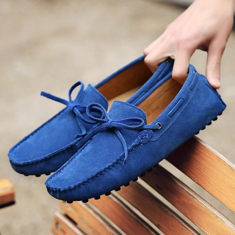 Lässige Wildleder-Sommer Slipper