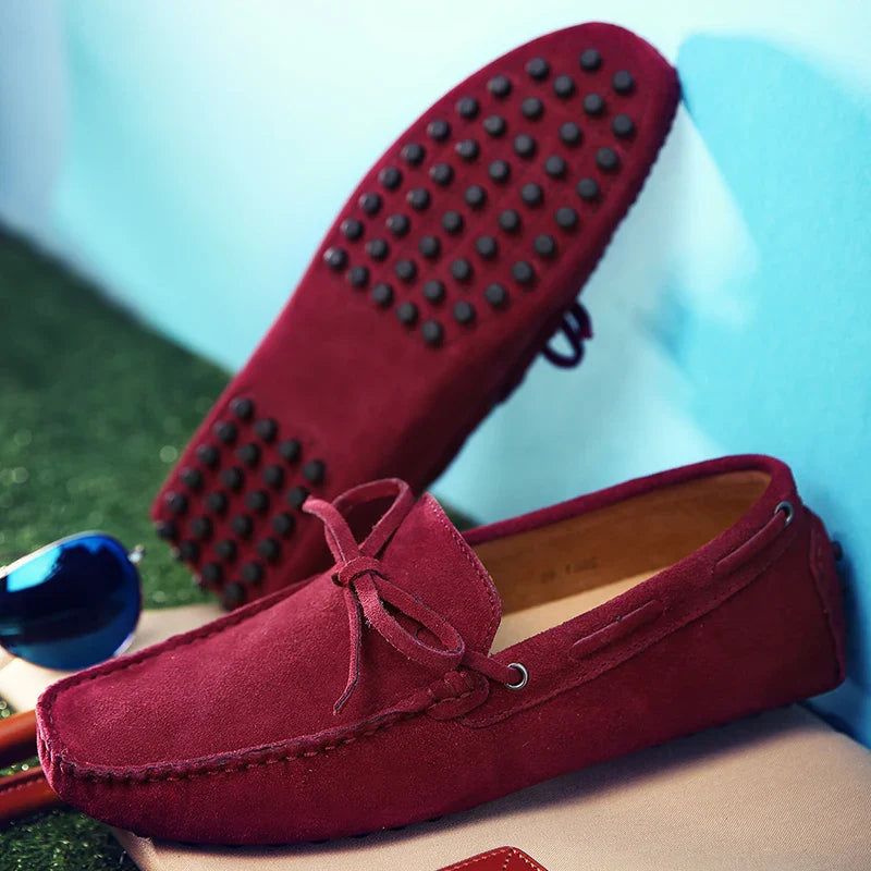 Lässige Wildleder-Sommer Slipper