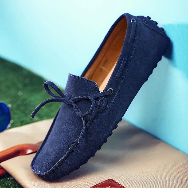 Lässige Wildleder-Sommer Slipper