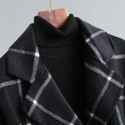 Valeria | Eleganter karierter Mantel aus Wolle