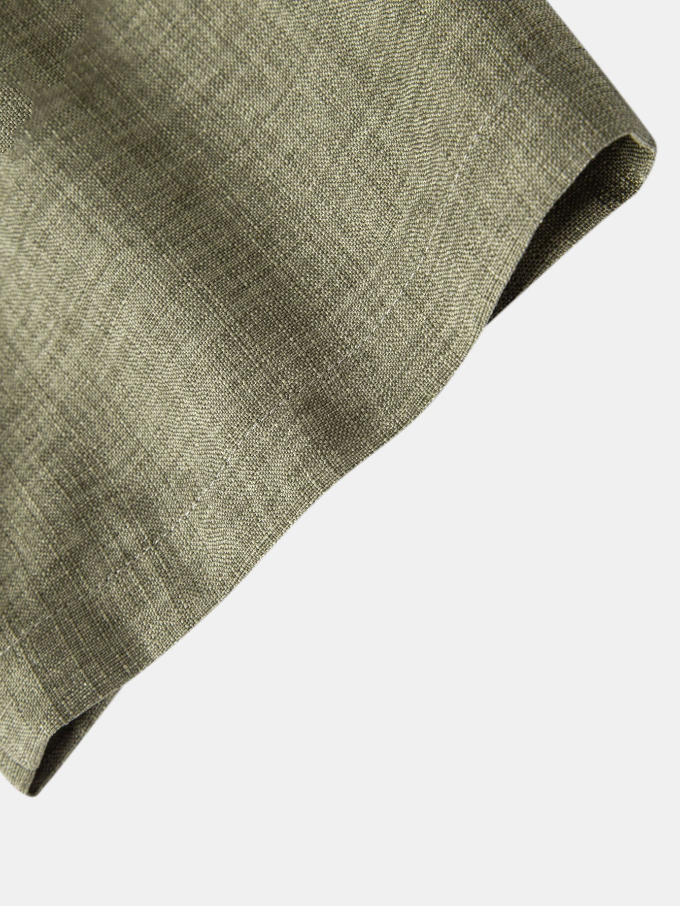 Leinen-Look Knopfhemd & Gerade geschnittene Leinenhose
