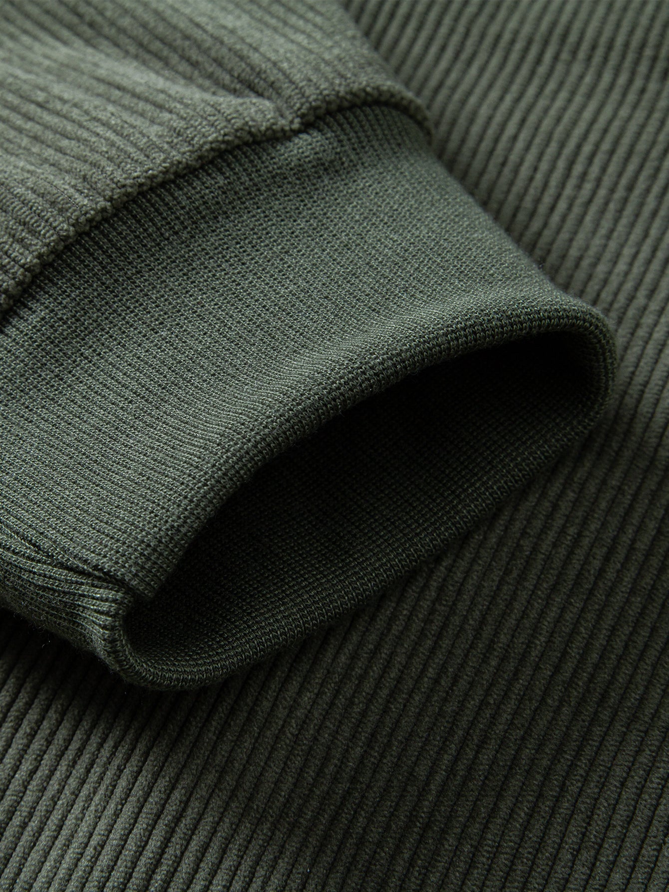Quarter Zip Corduroy Raglan Ärmel Sweatshirt & Gerade Bein Corduroy Hose