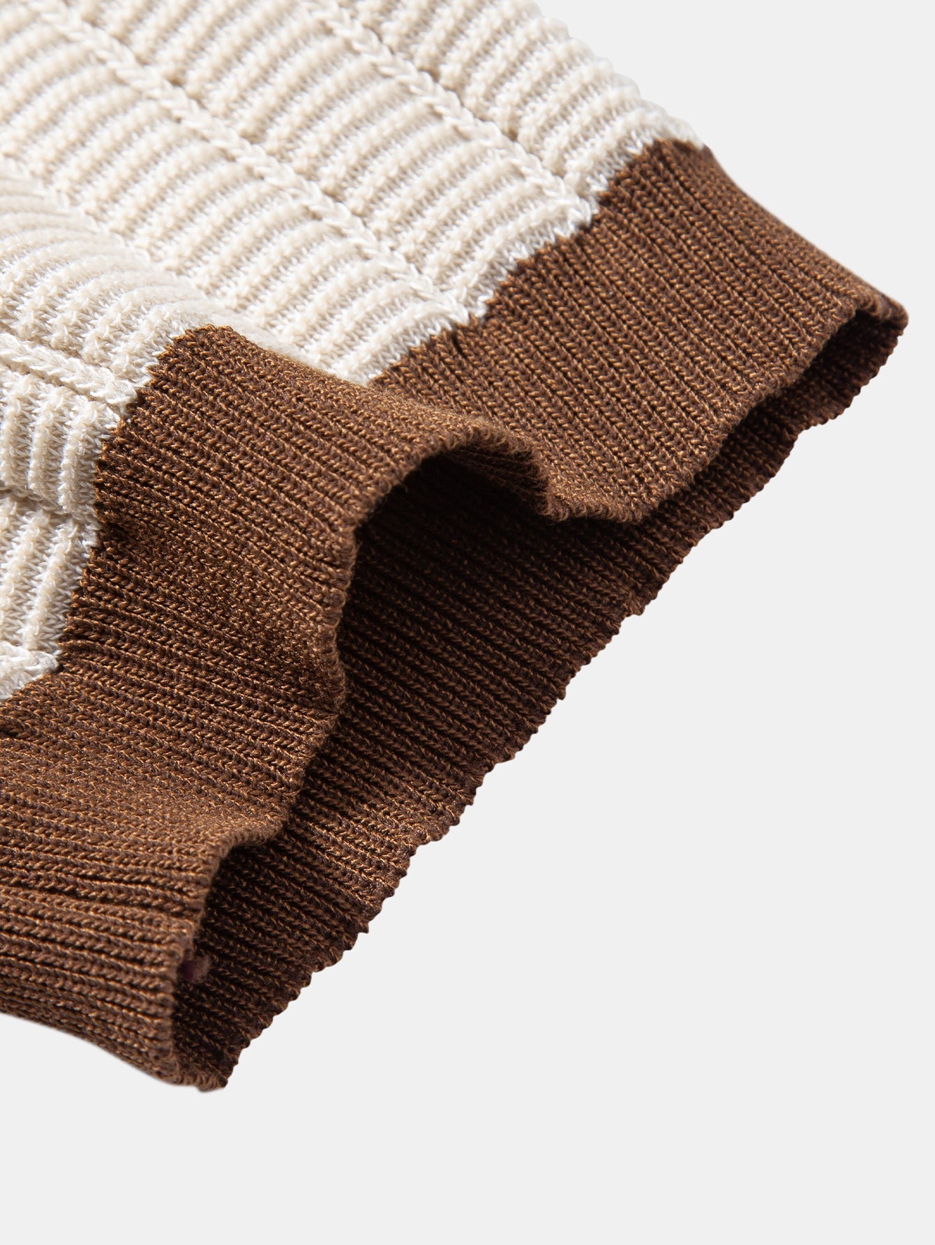 Kontrast Texturiertes Johnny-Kragen Polo & Slim Fit Tapered Hose