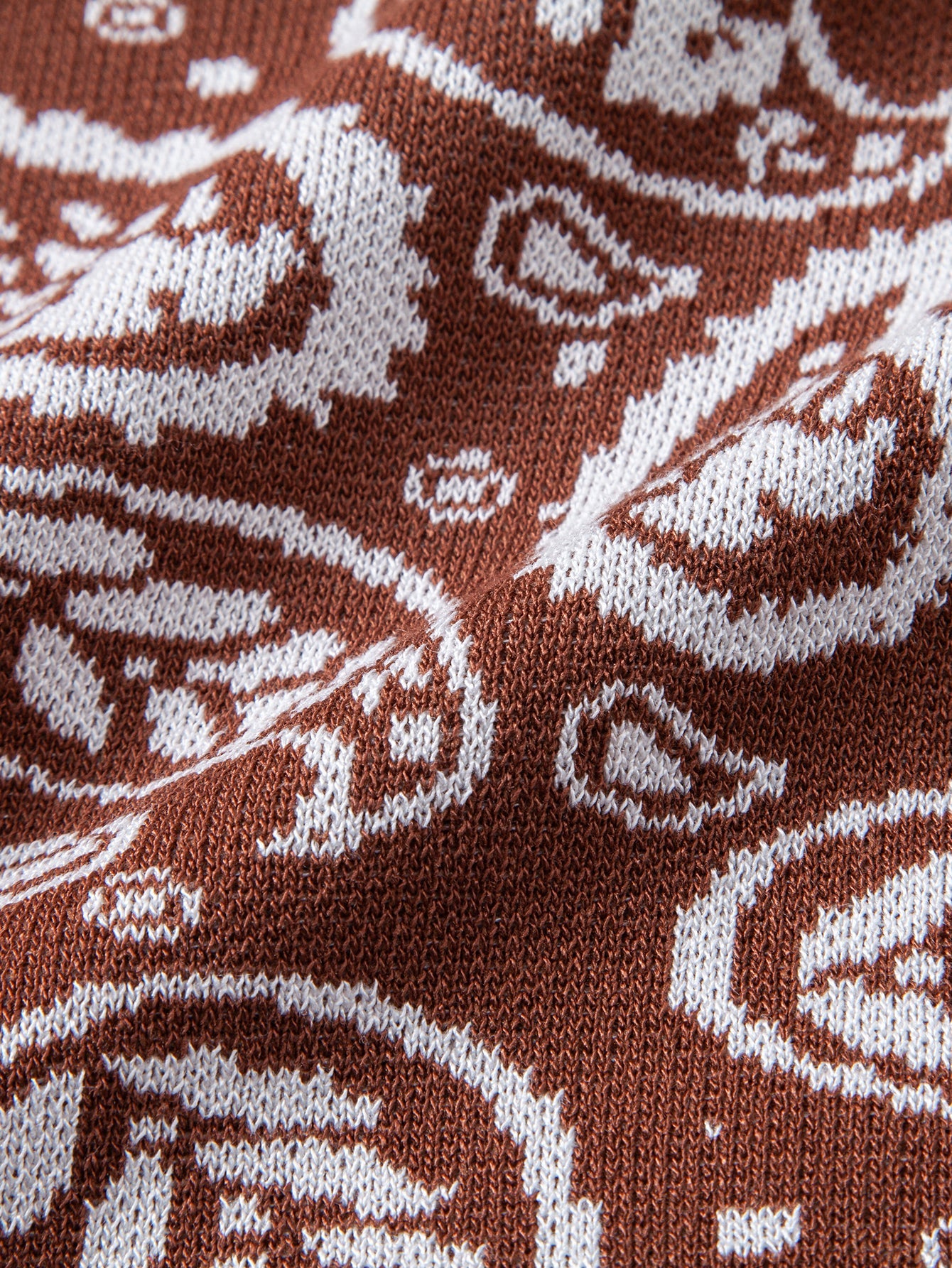 Paisley Knopf-Down Strickhemd & Strickshorts