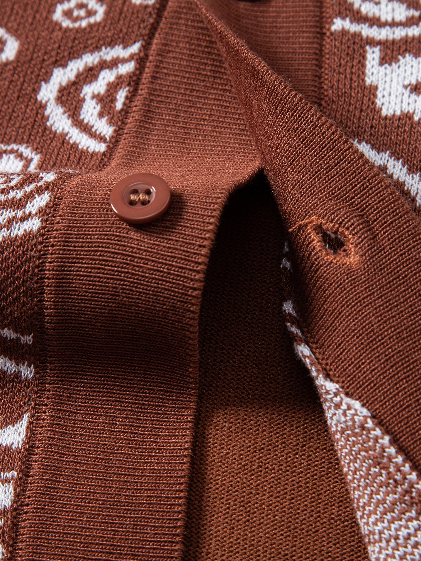 Paisley Knopf-Down Strickhemd & Strickshorts
