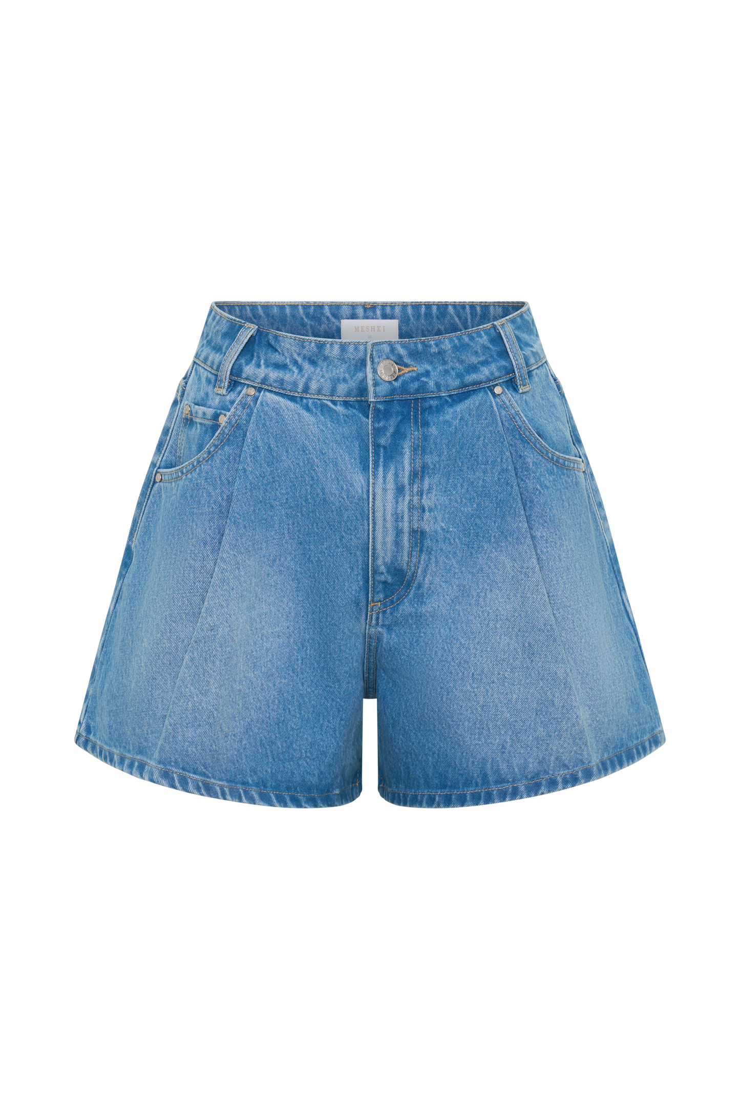 Jace A-Linien Denim Shorts - Sommer Blau