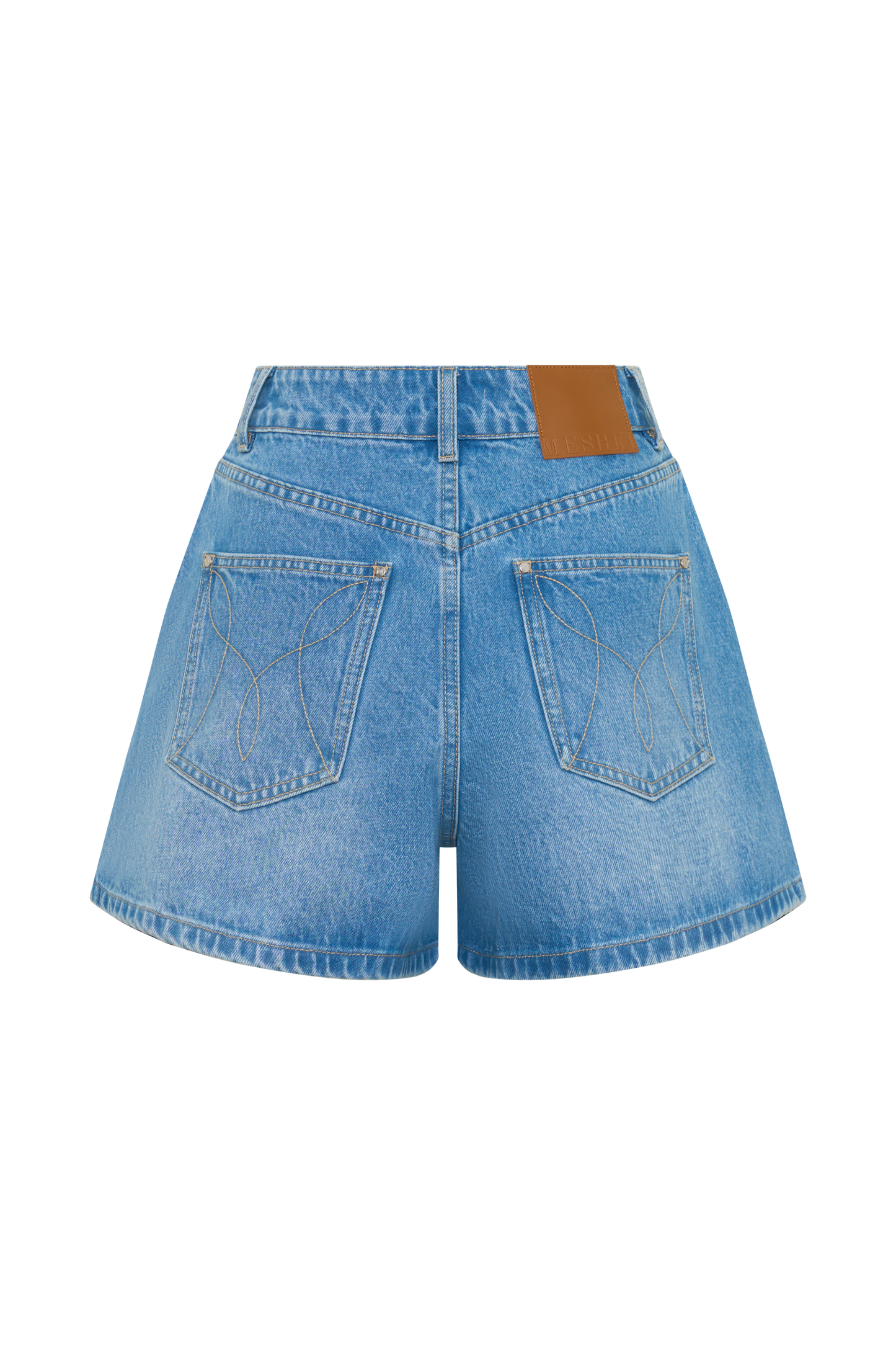 Jace A-Linien Denim Shorts - Sommer Blau