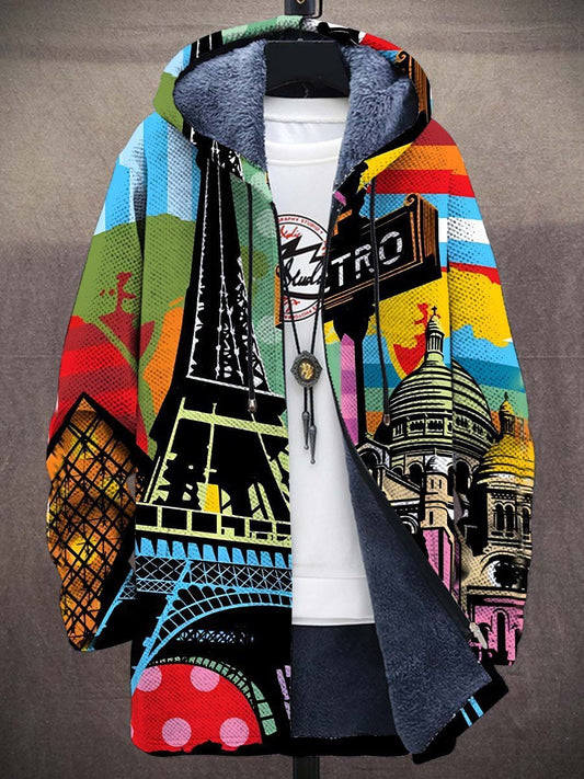 Marlee™ - Luxuriöse kunstinspirierte Kapuzenjacke mit Reißverschluss