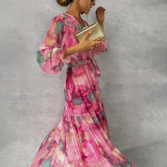 Lieke™ - Wickelkleid mit Blumenmuster
