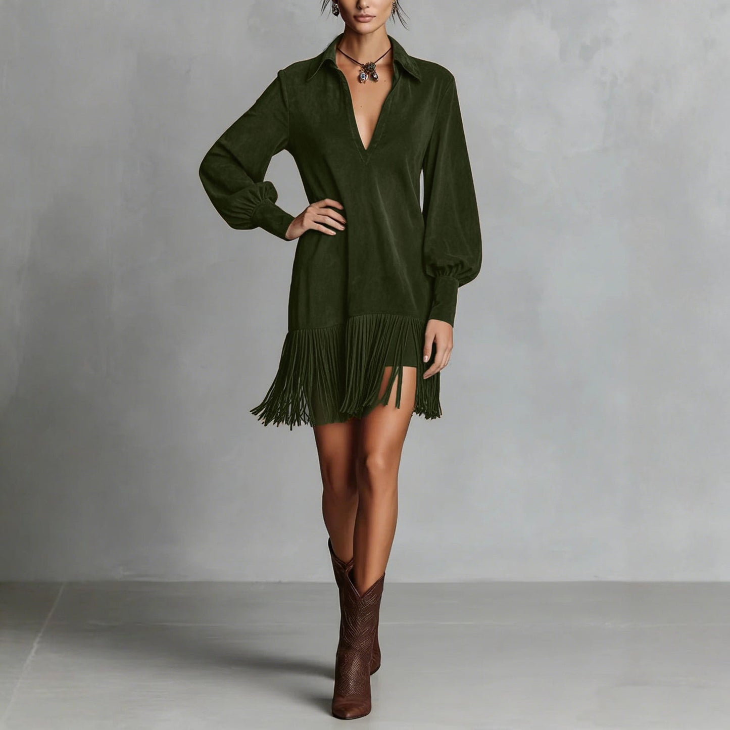 VIVIENNE | Feline - Fransen Kleid