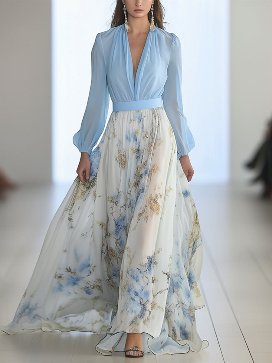 Harper | Maxikleid mit floralem Print