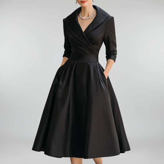 Lea™ - Elegantes Midikleid mit Dezentem Glanz