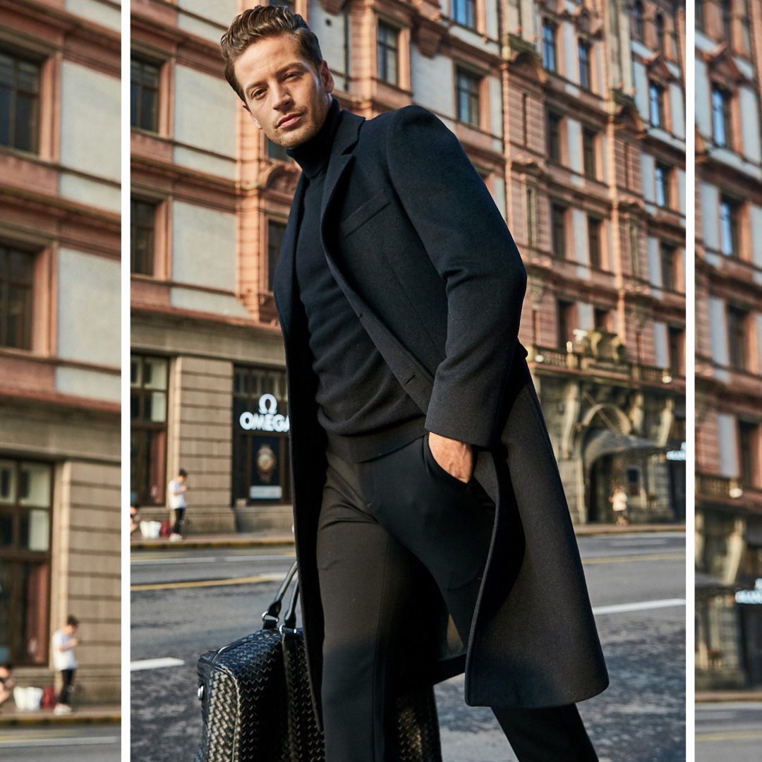 AlpenNord™ | Luxus-Herrenmantel mit Reverskragen