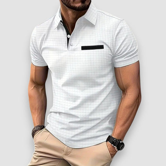 Lumier | Gemustertes Herren Polo-Shirt