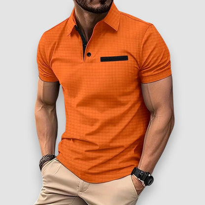 Lumier | Gemustertes Herren Polo-Shirt