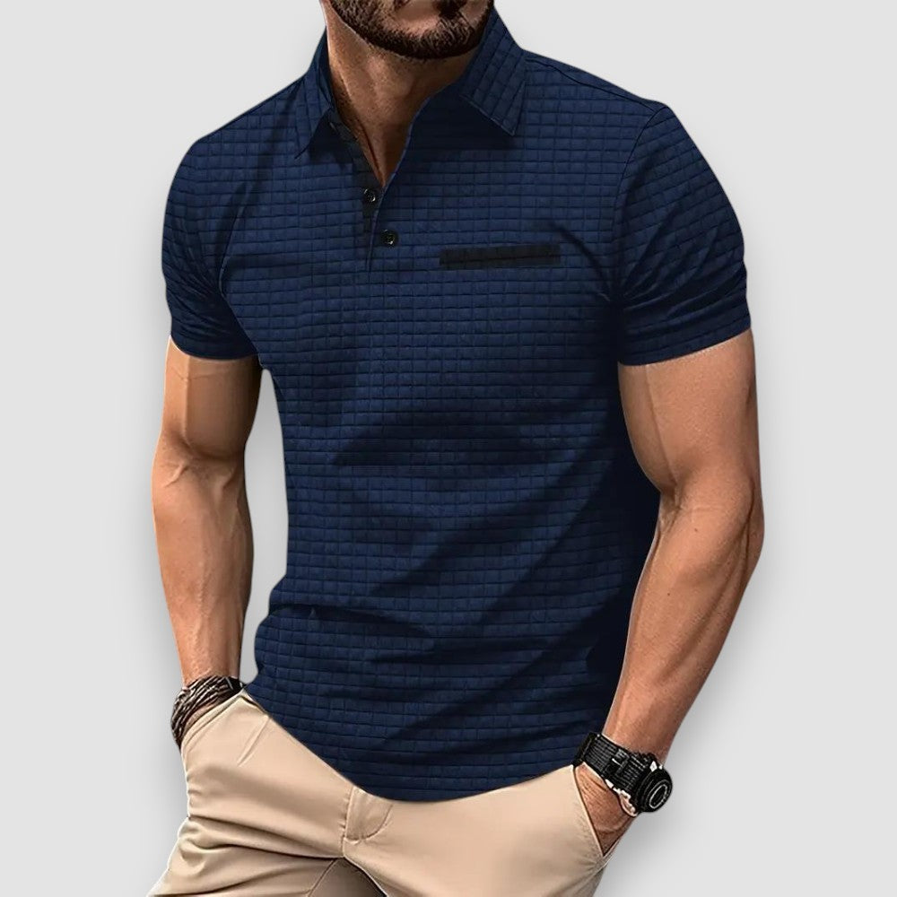 Lumier | Gemustertes Herren Polo-Shirt