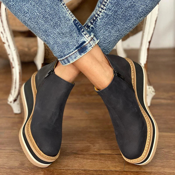 Kamala™ Lässige Keilstiefeletten