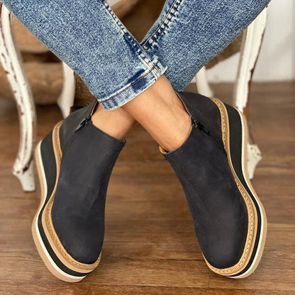 Kamala™ Lässige Keilstiefeletten