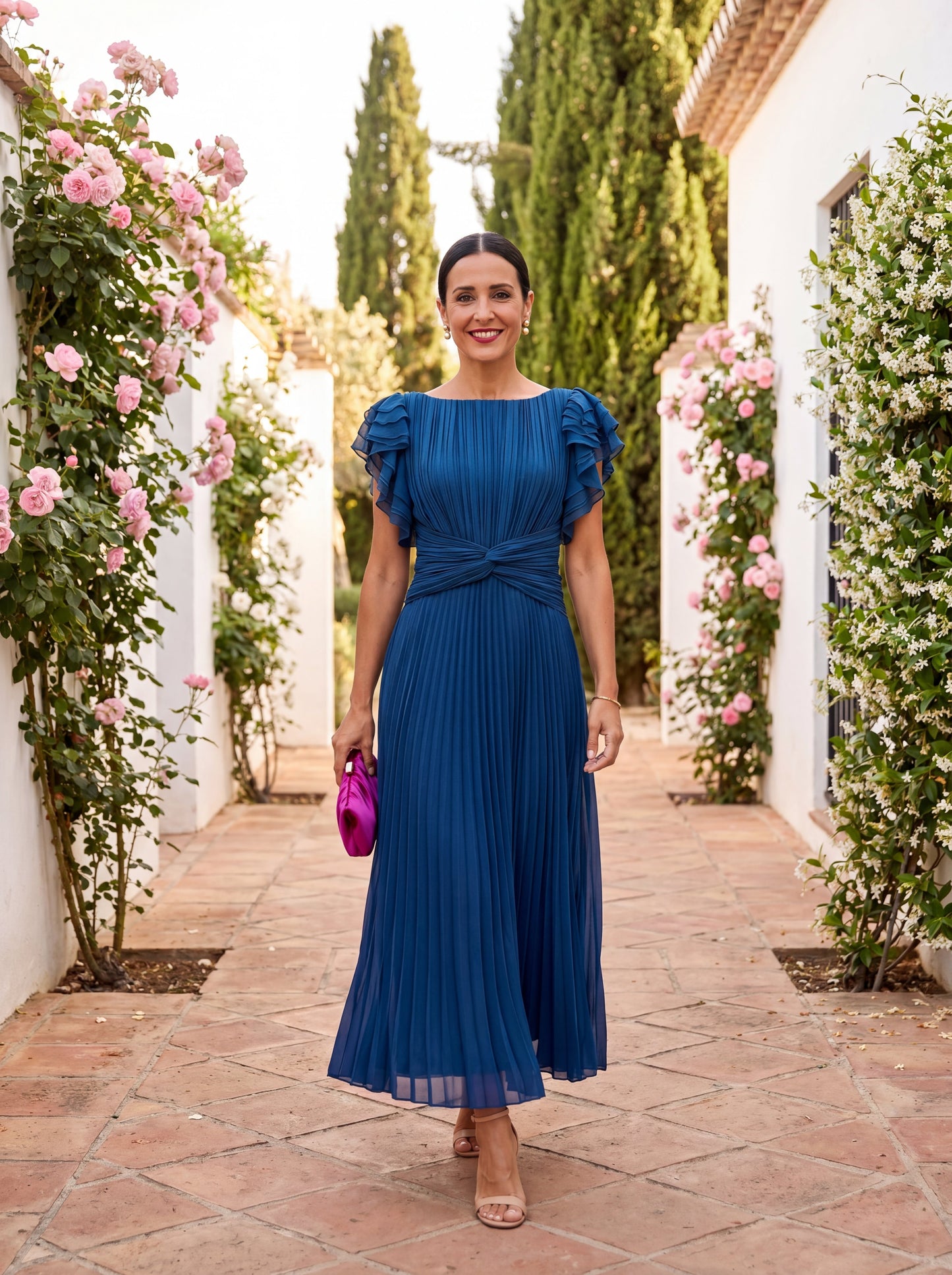 Seraphina | Elegantes Maxikleid mit Knotentaille