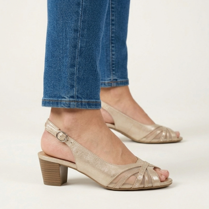 Amedea - Bequemer Damen-Sandal mit Absatz