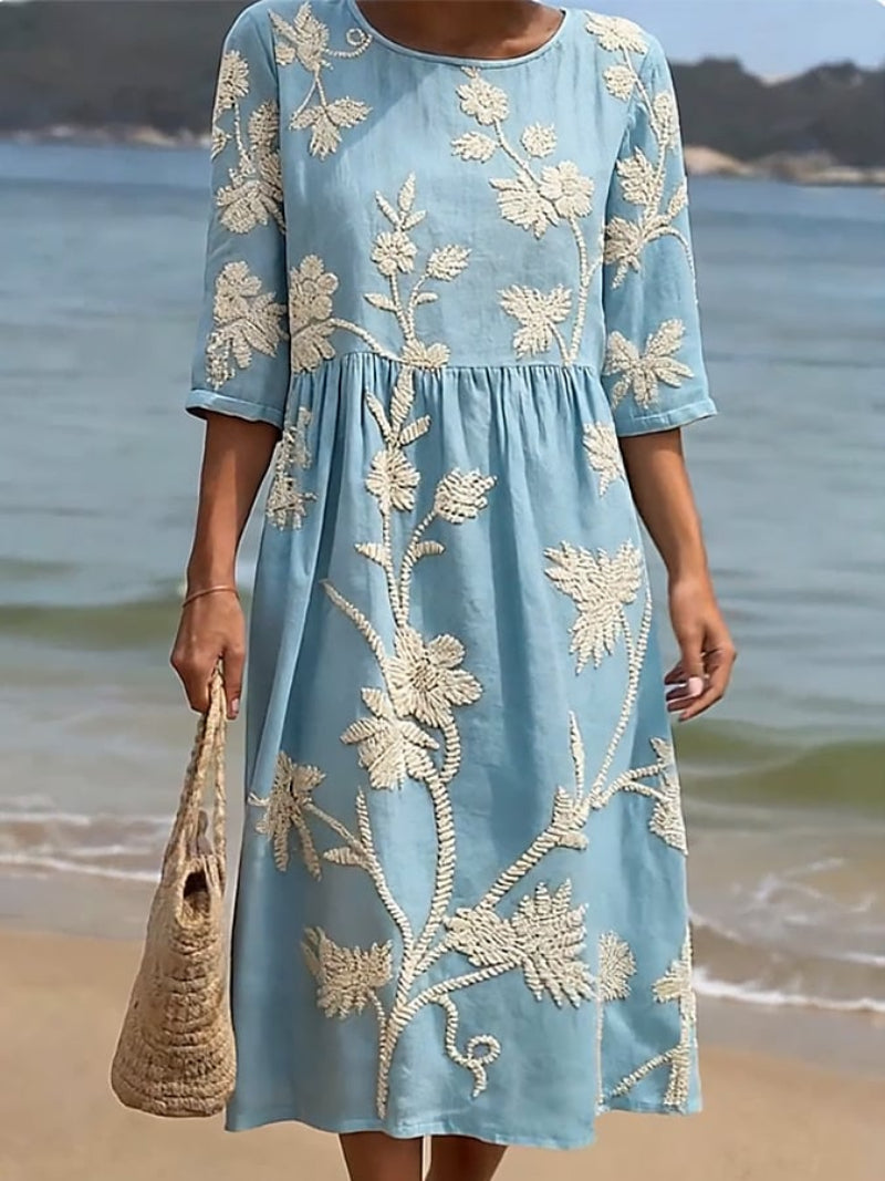 Van Elst Mode® | Bequeme Sommerkleid mit Blumenmuster