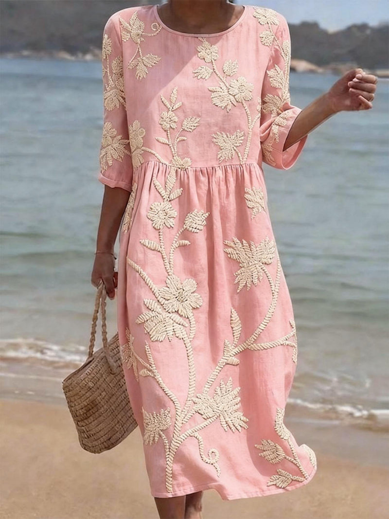 Van Elst Mode® | Bequeme Sommerkleid mit Blumenmuster