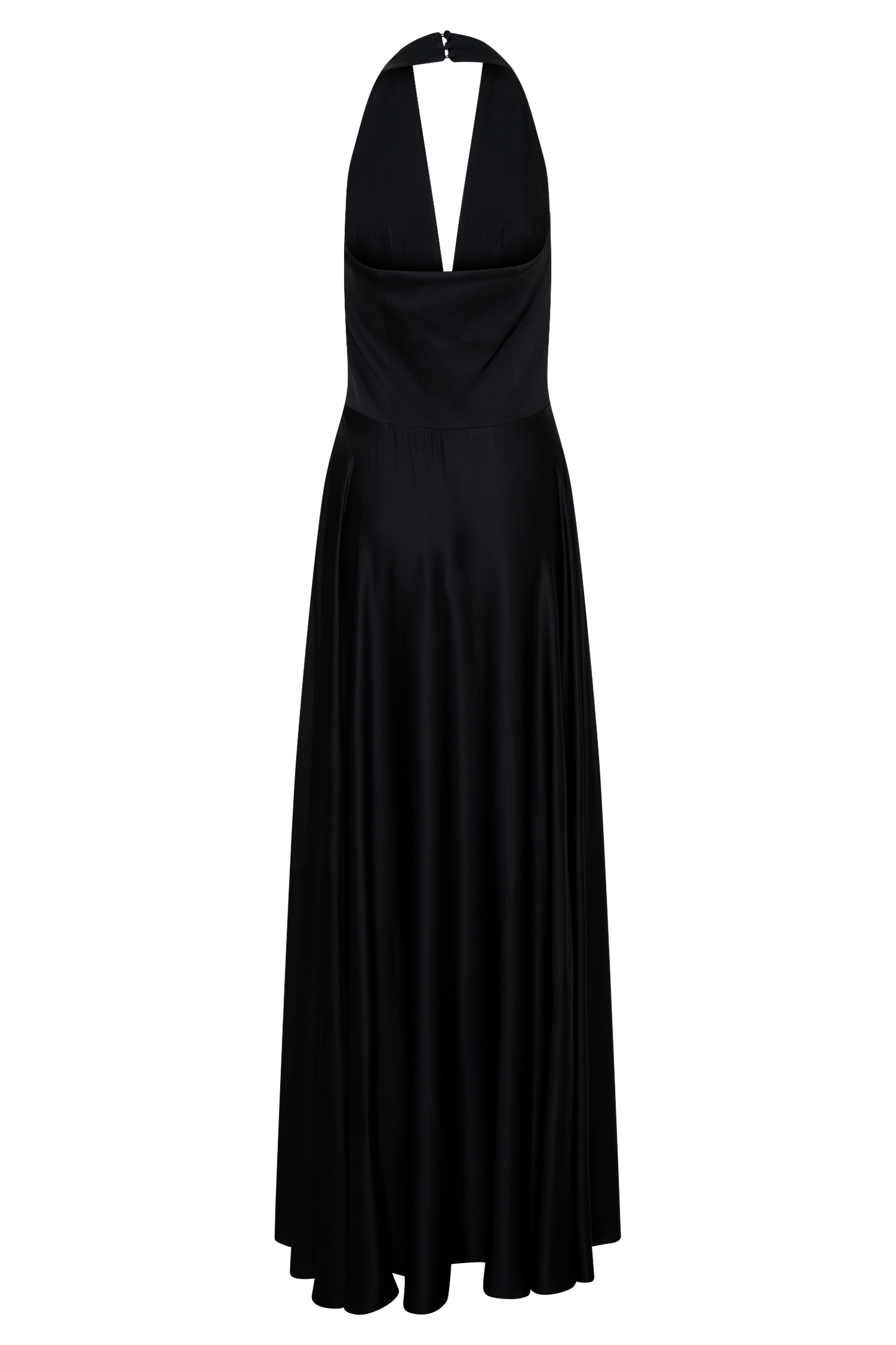 Rebecca Halter Maxikleid mit Knöpfen - Schwarz