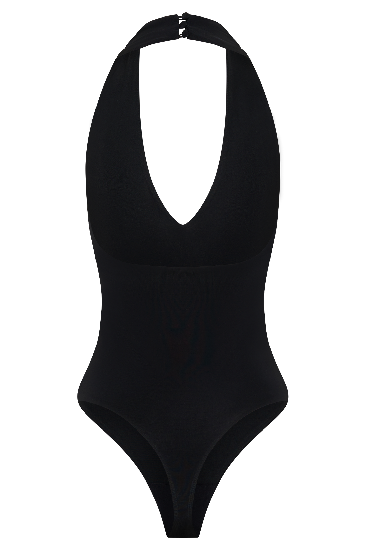 Rebekah Slinky Halter Bodysuit - Schwarz
