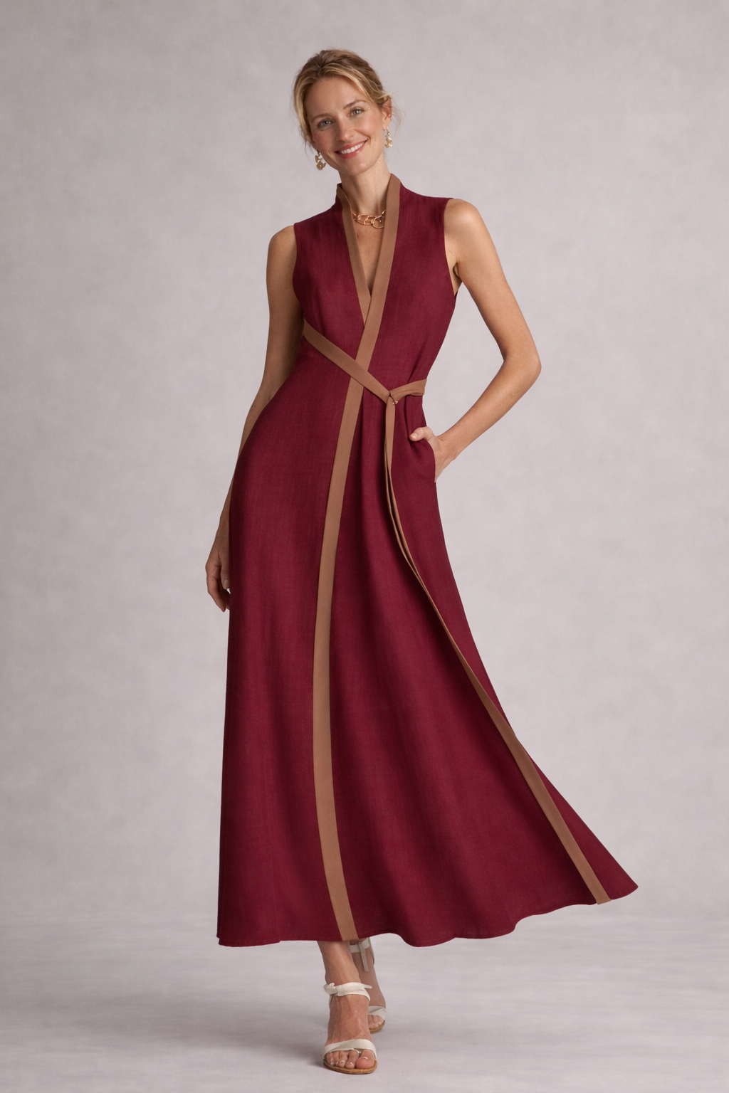 VIVIENNE | Celeste - Elegantes Maxikleid