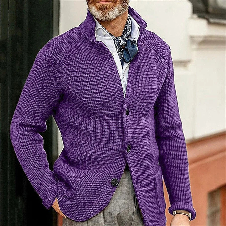 Johann | Strickjacke mit Stehkragen