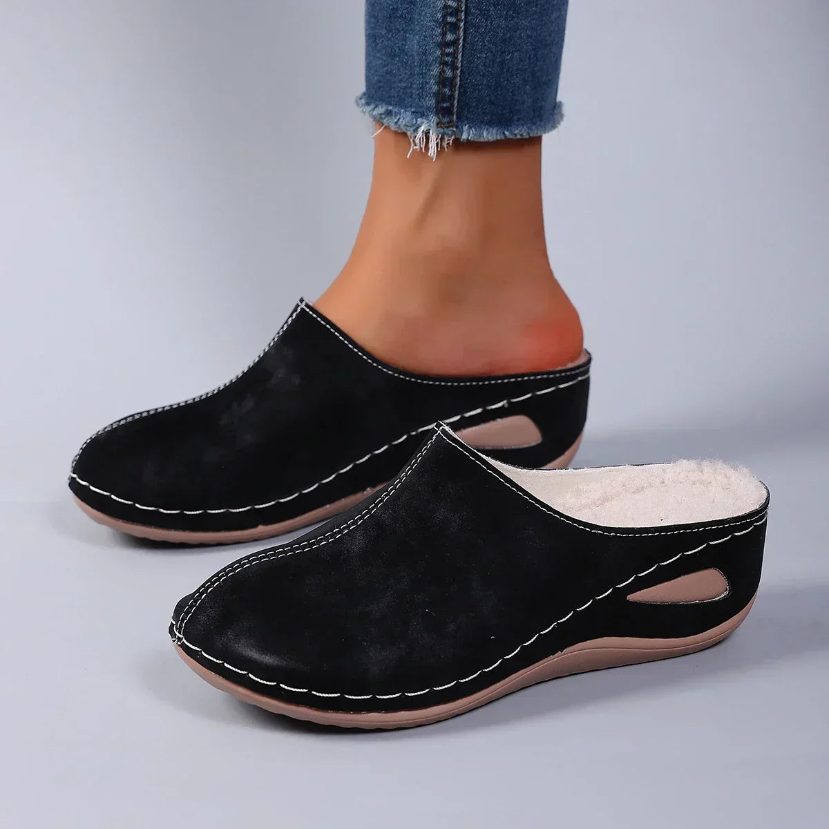 Clara | Orthopädische Hausschuhe aus Fleece