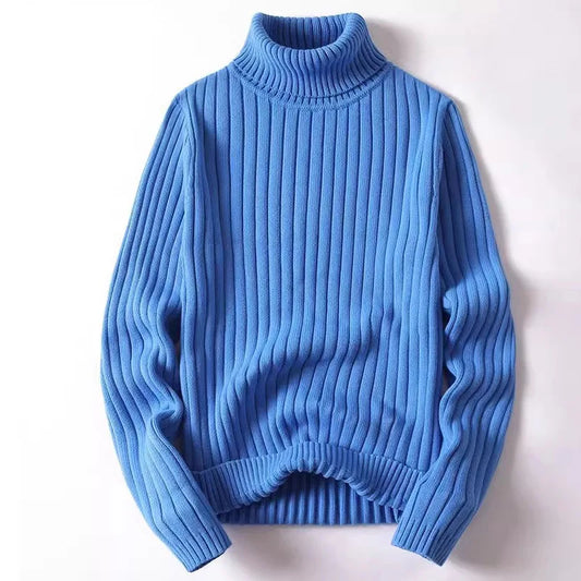 Erik | Gerippter Herrenpullover mit Stehkragen