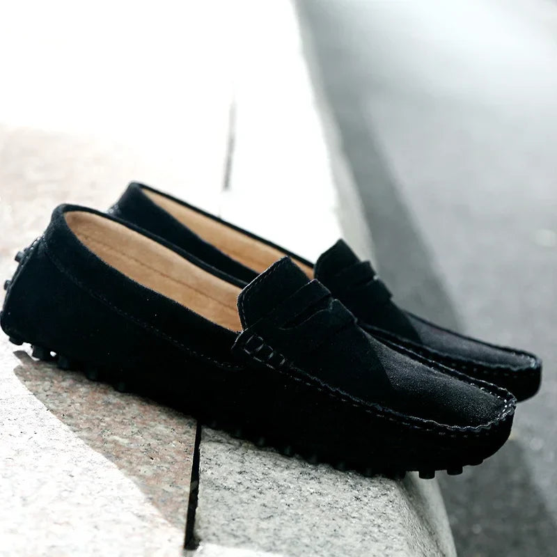 Lässige Wildleder Slipper