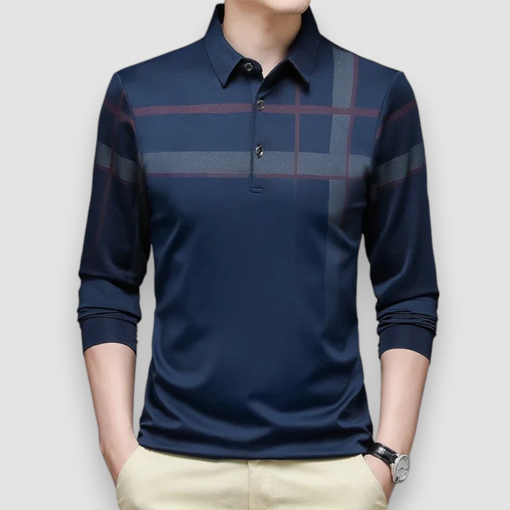 Balain | Langarm Herren Polo-Shirt