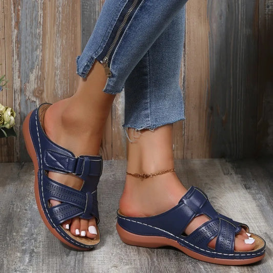 Gaia™ | Orthopädische Vintage-Keilsandalen für Damen