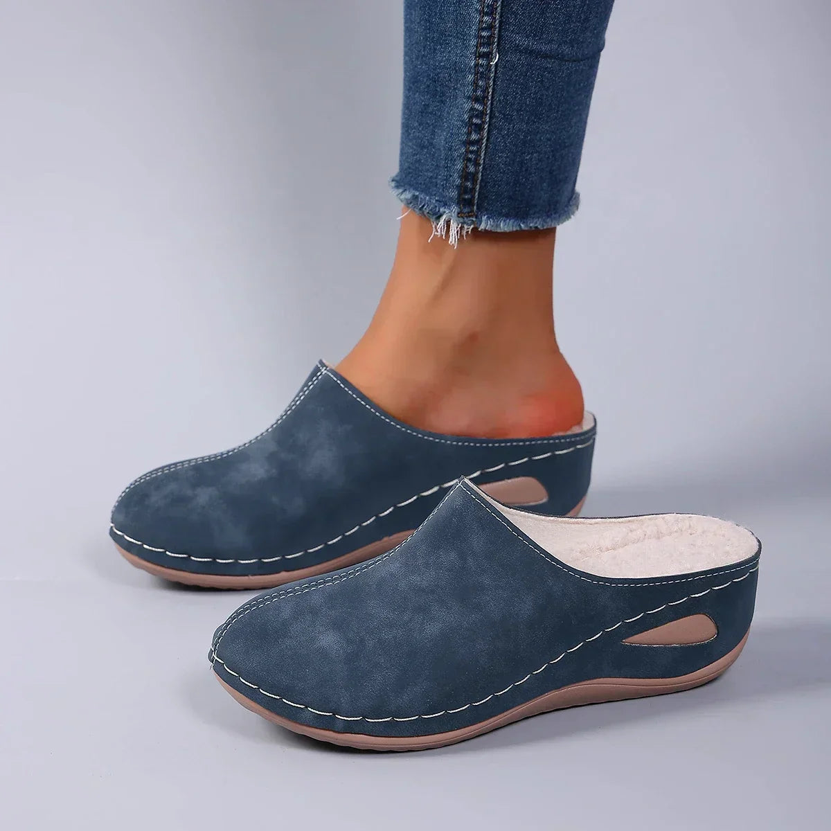 Clara | Orthopädische Hausschuhe aus Fleece