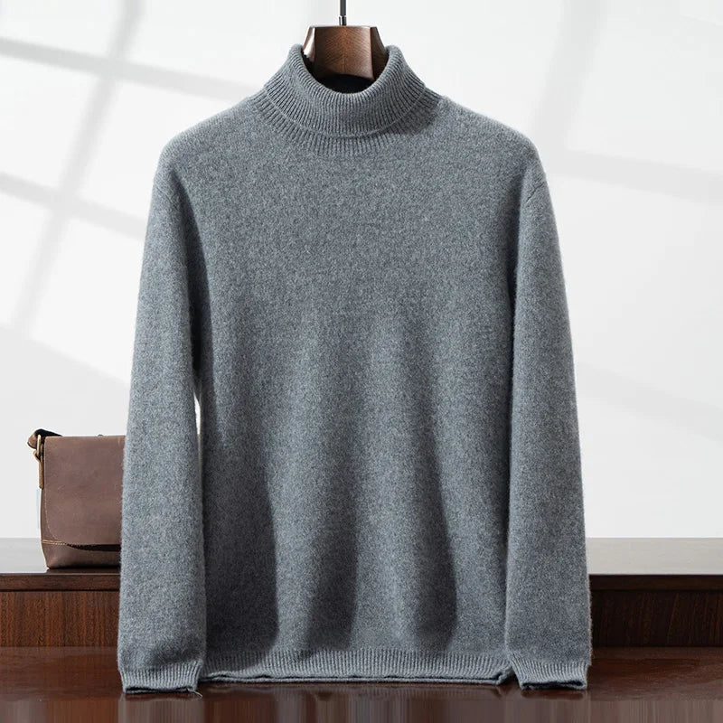 Eleganter Cashmere-Rollkragenpullover