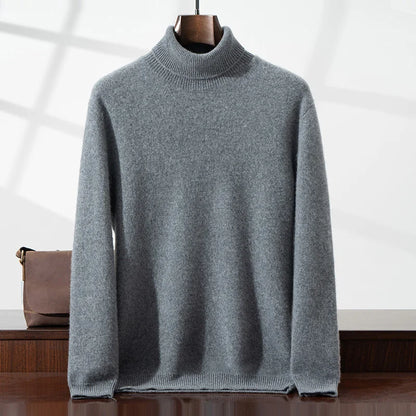 Eleganter Cashmere-Rollkragenpullover