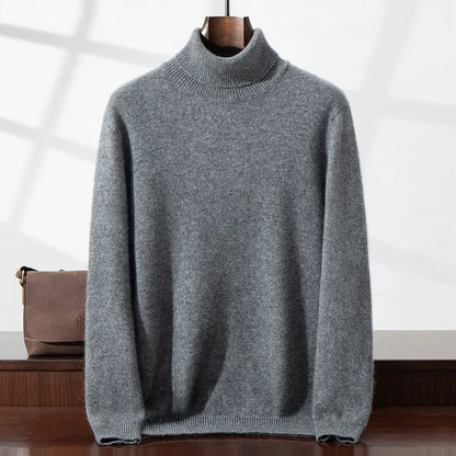 Eleganter Cashmere-Rollkragenpullover