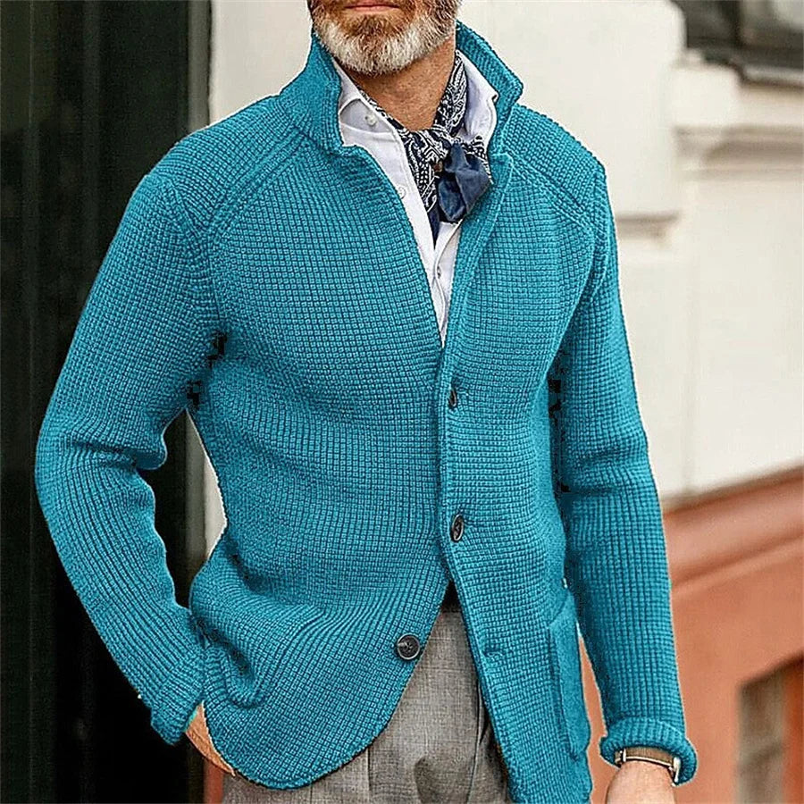 Johann | Strickjacke mit Stehkragen