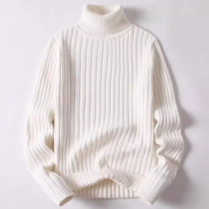 Erik | Gerippter Herrenpullover mit Stehkragen