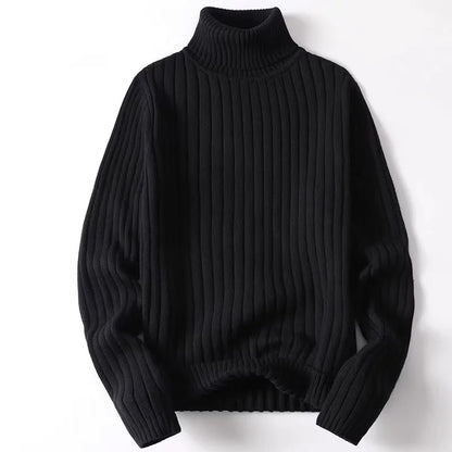 Erik | Gerippter Herrenpullover mit Stehkragen