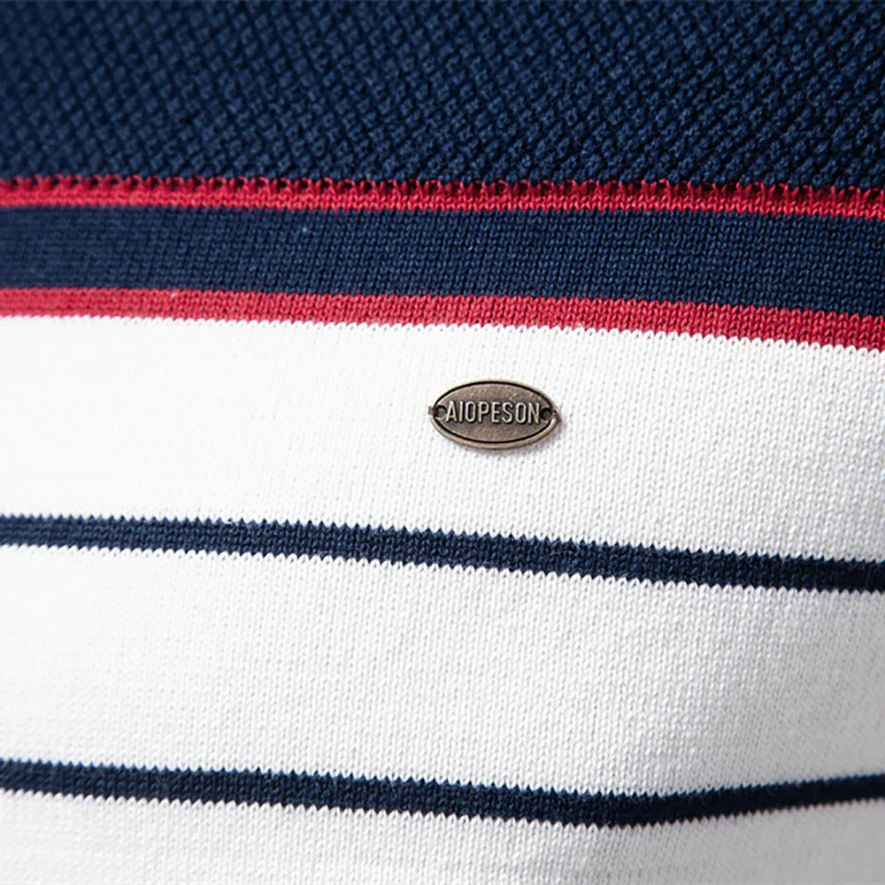 Wagenfeld™ | Herrenpullover mit Streifendessin
