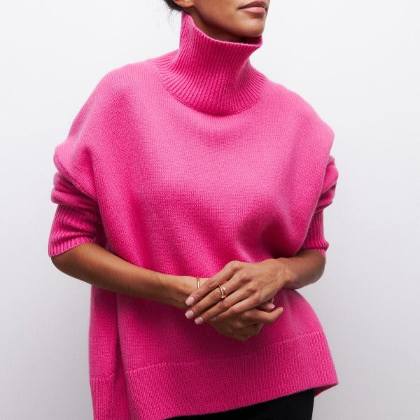 Margot - Gestrickter Rollkragenpullover