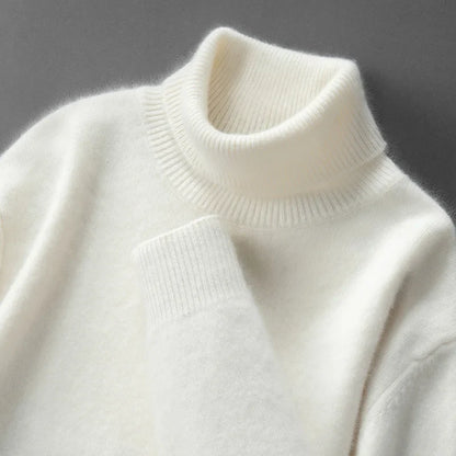 Eleganter Cashmere-Rollkragenpullover