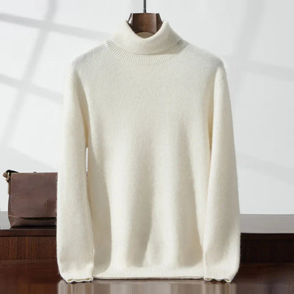 Eleganter Cashmere-Rollkragenpullover