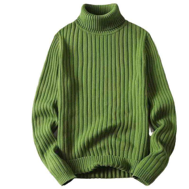 Erik | Gerippter Herrenpullover mit Stehkragen
