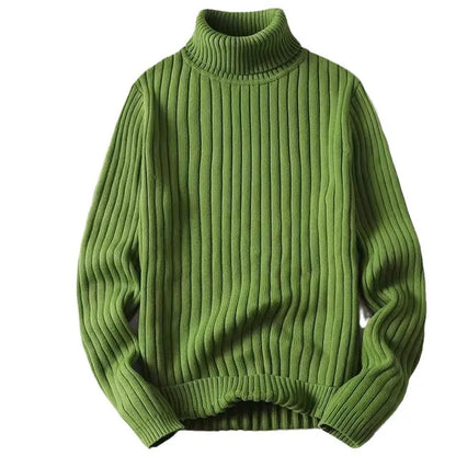 Erik | Gerippter Herrenpullover mit Stehkragen
