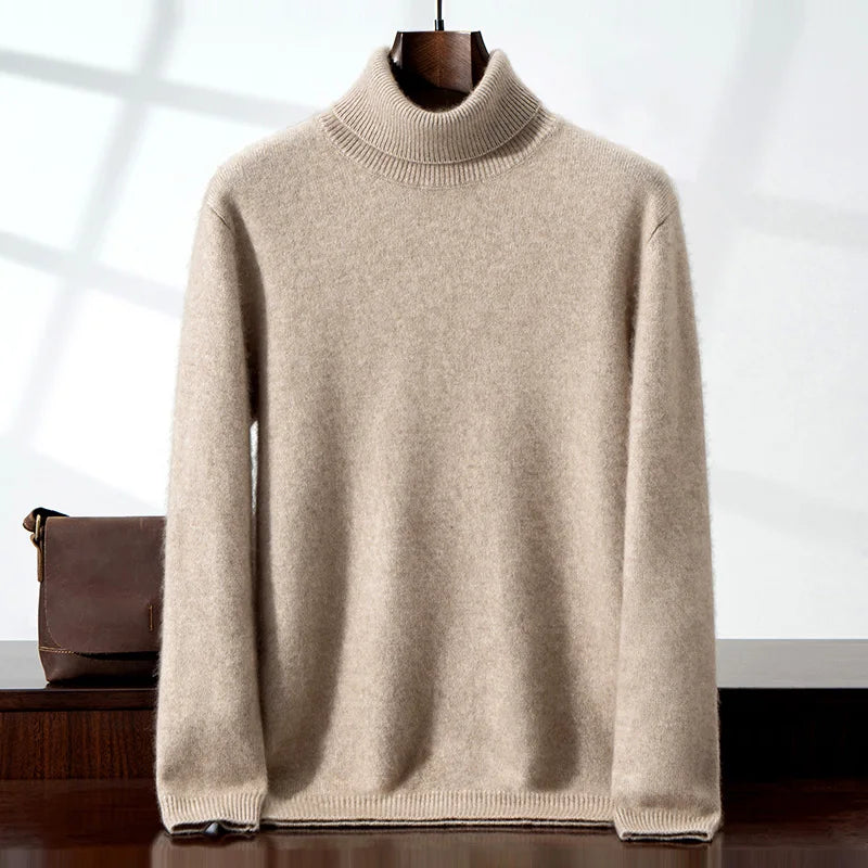 Eleganter Cashmere-Rollkragenpullover
